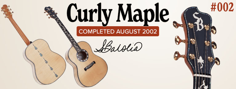 The Curly Maple acoustic guitar by Shiraz Balolia
