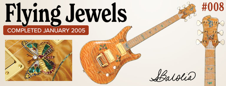 The Flying Jewels electric guitar made by Shiraz Balolia