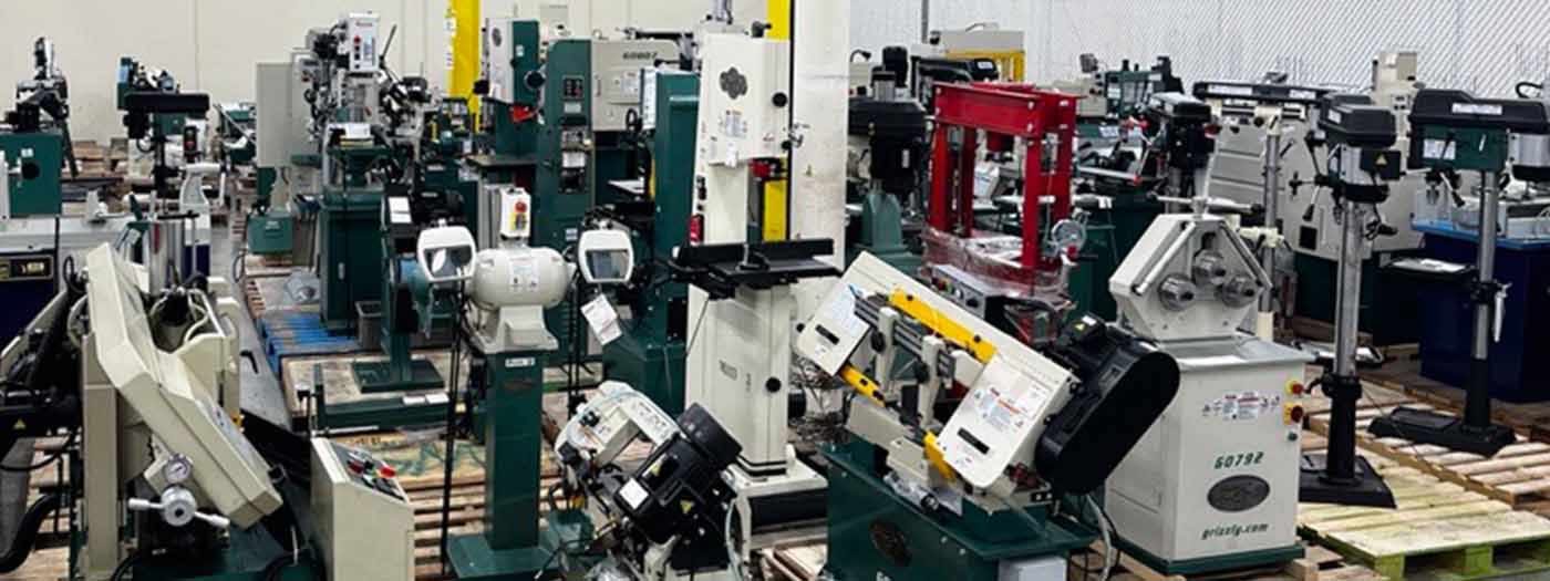 A photo of scratch and dent machines that will be available at the 2024 tent sale