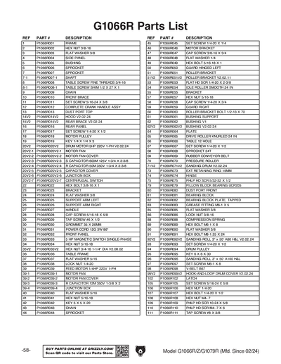 Part Diagram for G1079R