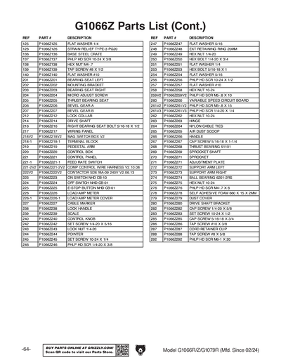 Part Diagram for G1079R