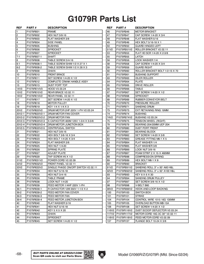 Part Diagram for G1079R