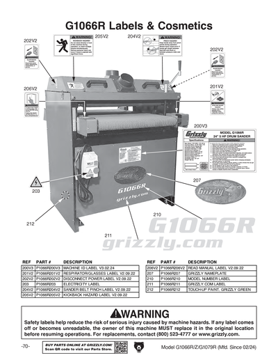 Part Diagram for G1079R