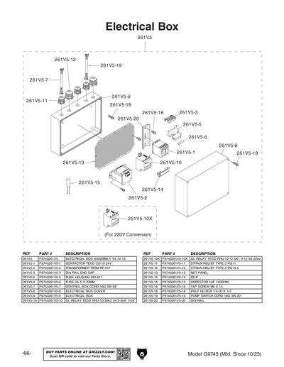 Part Diagram for G9743