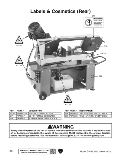 Part Diagram for G9743