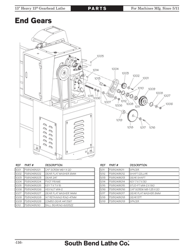 Part Diagram for SB1049